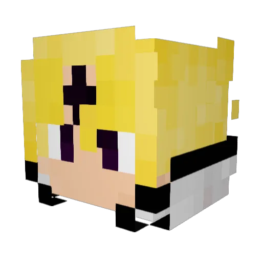 Jworld78 Minecraft avatar head, 3D render