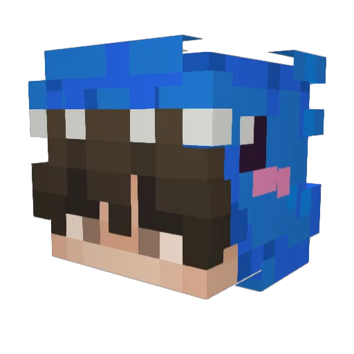 Jwsper Minecraft avatar head, 3D render