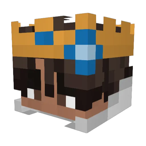 Jx1l Minecraft avatar head, 3D render