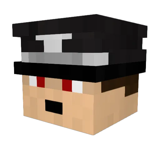Jx4xnnn Minecraft avatar head, 3D render