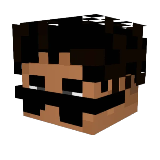 JxBone Minecraft avatar head, 3D render