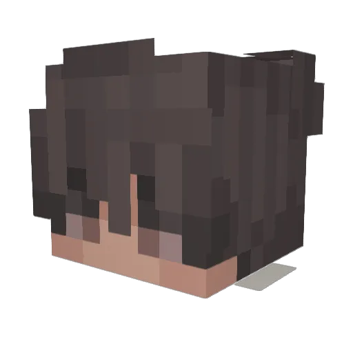 JxCFS Minecraft avatar head, 3D render
