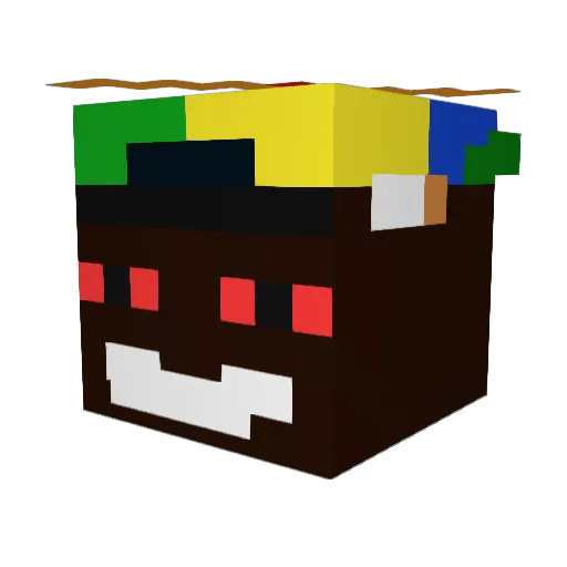 Jxaoo Minecraft avatar head, 3D render