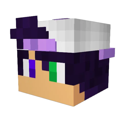 JxckIsTaken Minecraft avatar head, 3D render