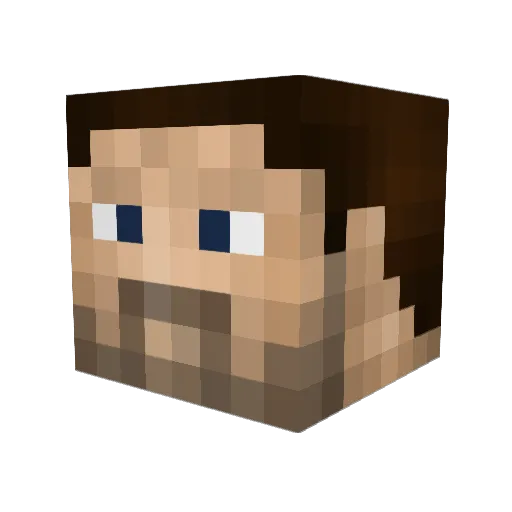 JxckScopesALT12 Minecraft avatar head, 3D render
