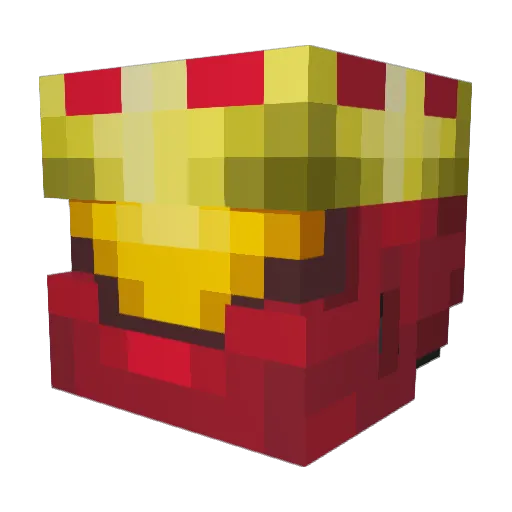 Jxksin Minecraft avatar head, 3D render