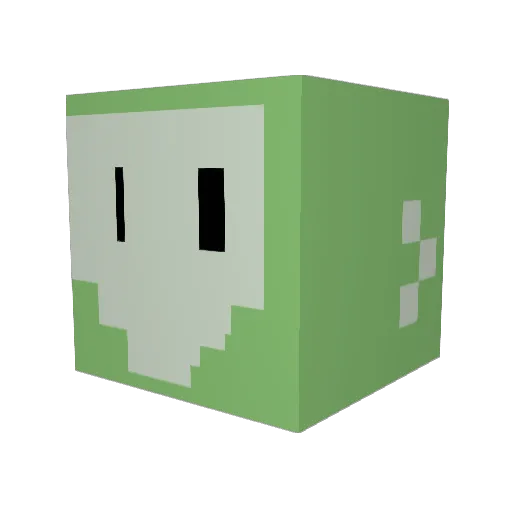 Jxleo Minecraft avatar head, 3D render