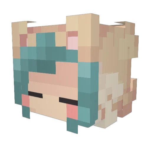 Jxllxan Minecraft avatar head, 3D render