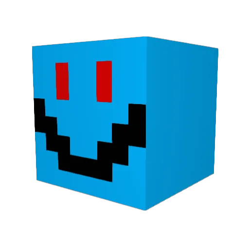 Jxn19 Minecraft avatar head, 3D render