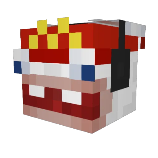 Jxn4s_09 Minecraft avatar head, 3D render