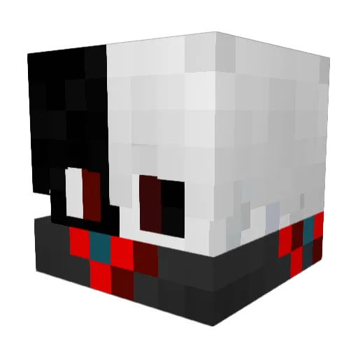 JxnBtr Minecraft avatar head, 3D render