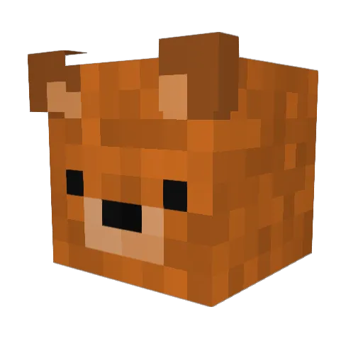 JxnasG Minecraft avatar head, 3D render