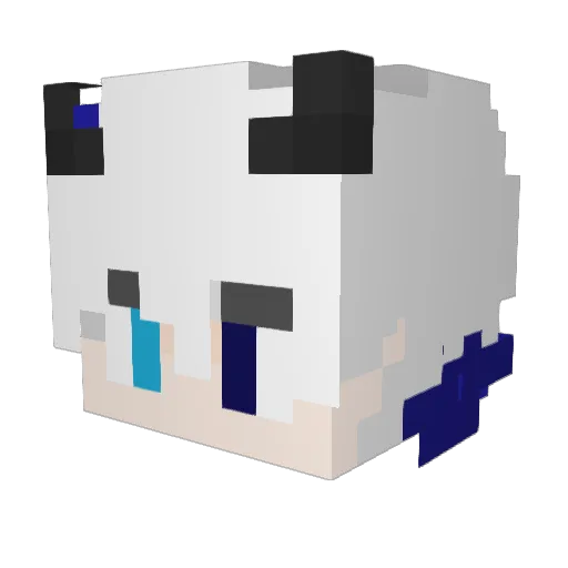 Jxnnesss Minecraft avatar head, 3D render