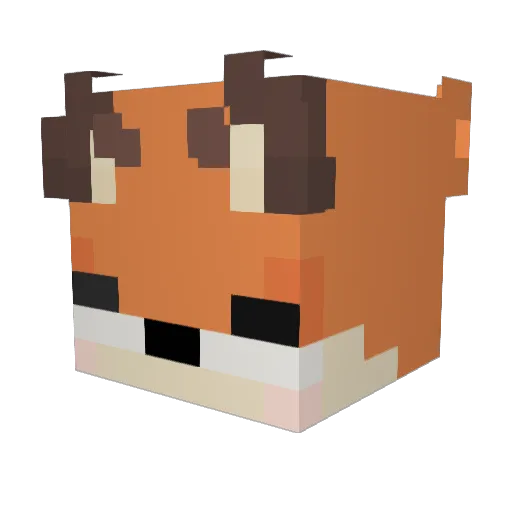 JxonLuv Minecraft avatar head, 3D render