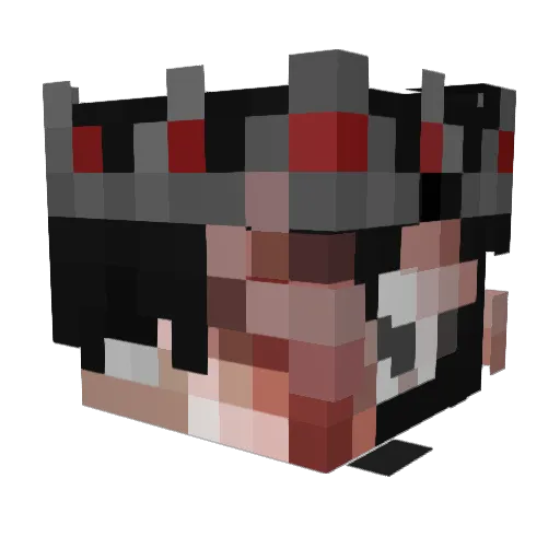 Jxqhn Minecraft avatar head, 3D render