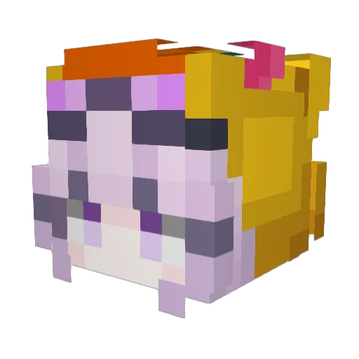 JxrdanKawaii Minecraft avatar head, 3D render