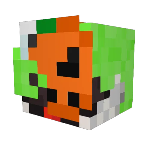 JxshiMC Minecraft avatar head, 3D render