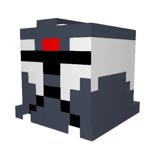 JxstBlock Minecraft avatar head, 3D render