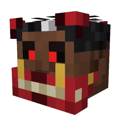 JxstOni Minecraft avatar head, 3D render