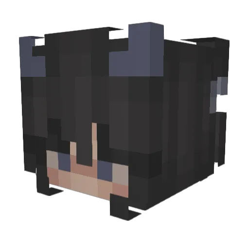 JxstShadow Minecraft avatar head, 3D render