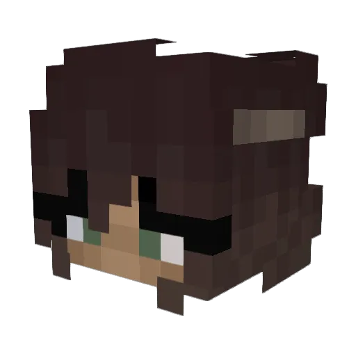 Jxst_piaa Minecraft avatar head, 3D render