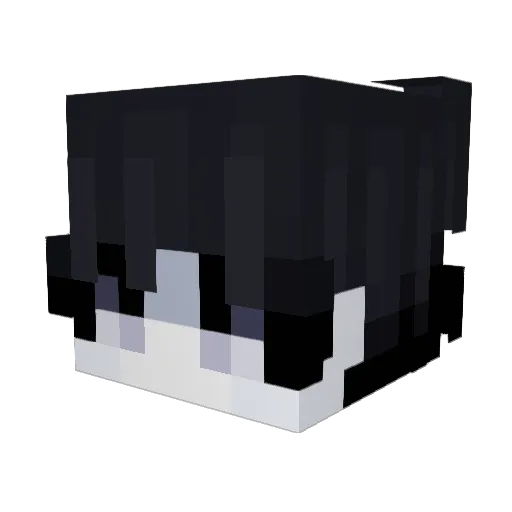 Jxstarx Minecraft avatar head, 3D render