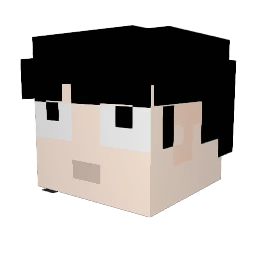 JxsusFistus Minecraft avatar head, 3D render