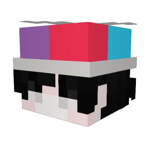 Jxswr Minecraft avatar head, 3D render