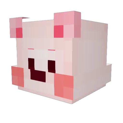 Jxsxo Minecraft avatar head, 3D render
