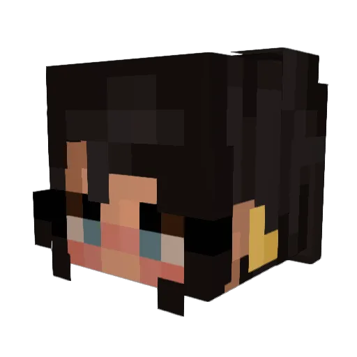 Jxyli Minecraft avatar head, 3D render