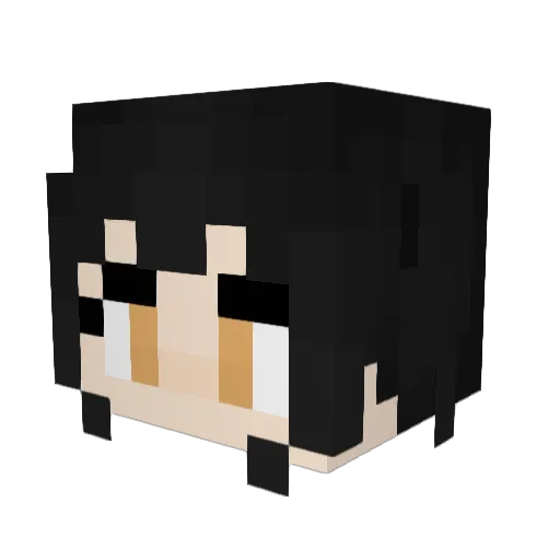 Jydiz Minecraft avatar head, 3D render