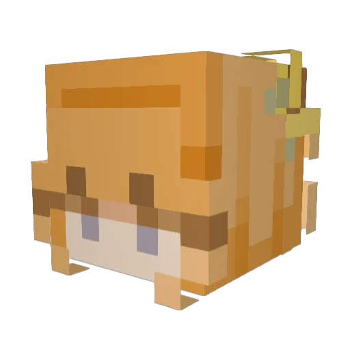 Jyinxe Minecraft avatar head, 3D render