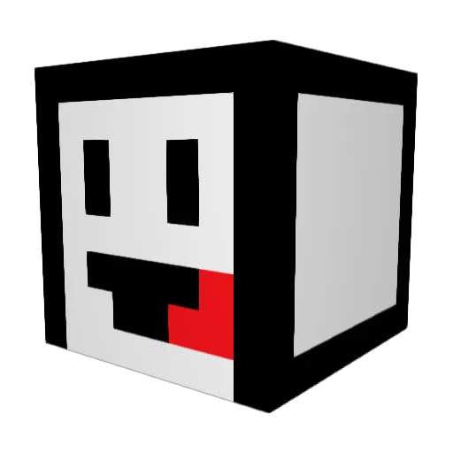 Jyinxier Minecraft avatar head, 3D render
