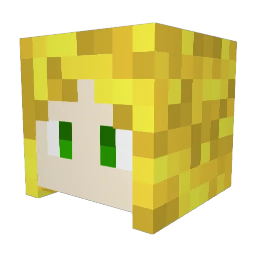 Jykcor Minecraft avatar head, 3D render