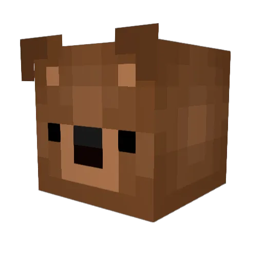 Jymie Minecraft avatar head, 3D render