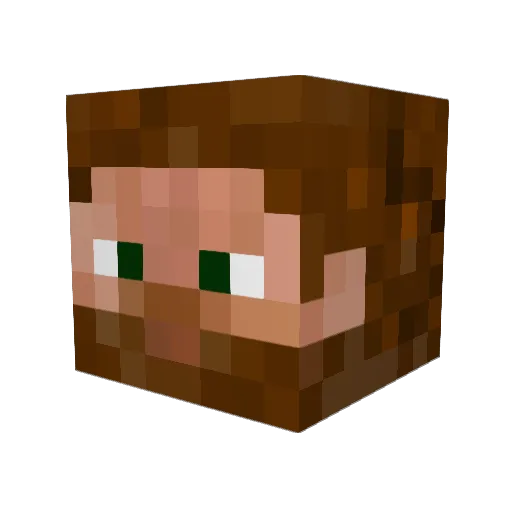 Jyneath Minecraft avatar head, 3D render