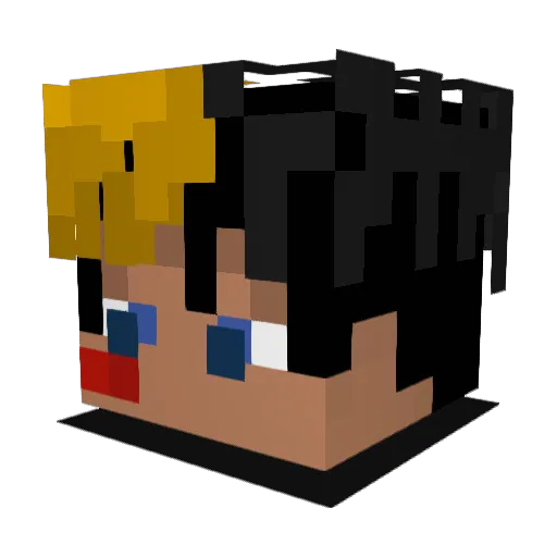 JyniahMarie Minecraft avatar head, 3D render