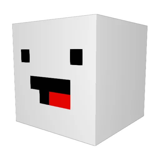 Jynku Minecraft avatar head, 3D render