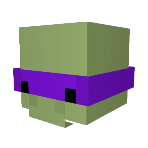 Jynnc Minecraft avatar head, 3D render