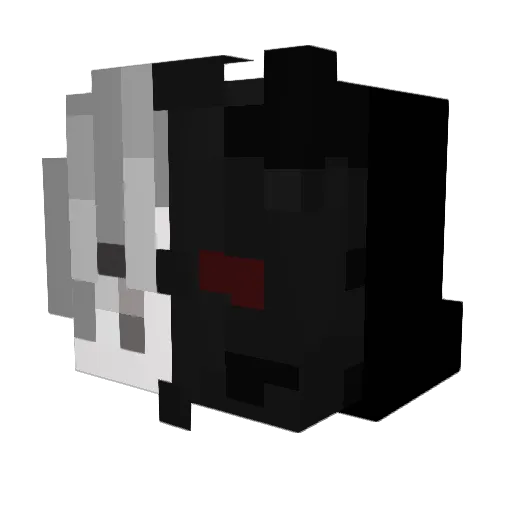 Jynnxu Minecraft avatar head, 3D render