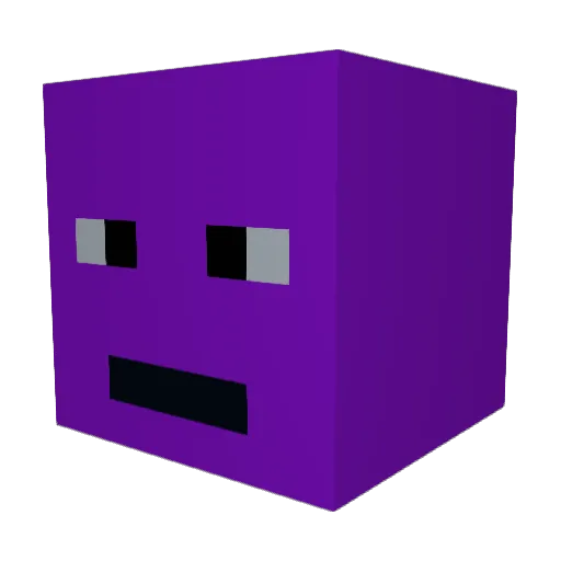 Jynx4513 Minecraft avatar head, 3D render