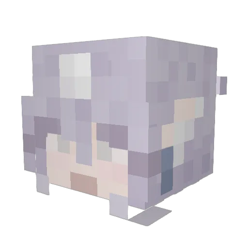 JynxInkling Minecraft avatar head, 3D render