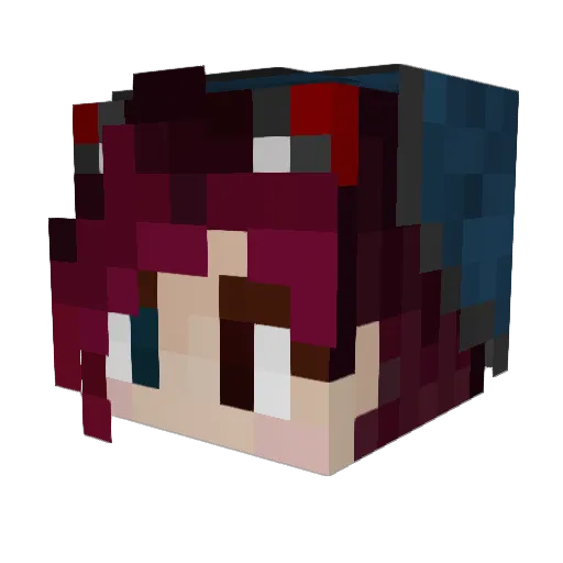 JynxtheFiach Minecraft avatar head, 3D render