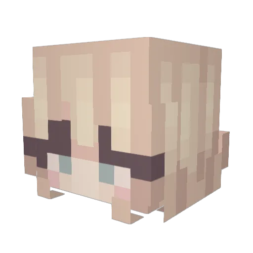 JyoKuzi Minecraft avatar head, 3D render