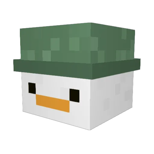 Jyoonn Minecraft avatar head, 3D render