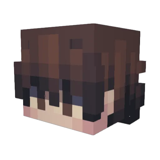 Jyphor Minecraft avatar head, 3D render