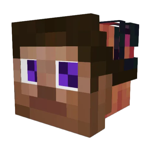 JyugJug Minecraft avatar head, 3D render