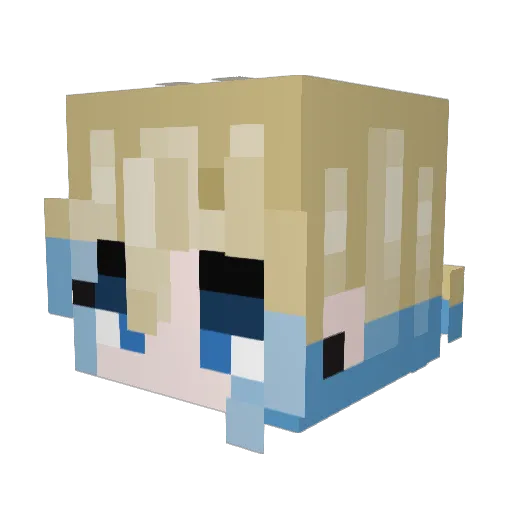 Jyurix064 Minecraft avatar head, 3D render