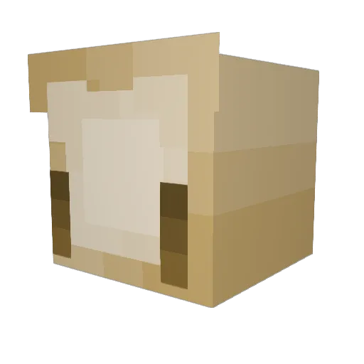 Jyvl Minecraft avatar head, 3D render