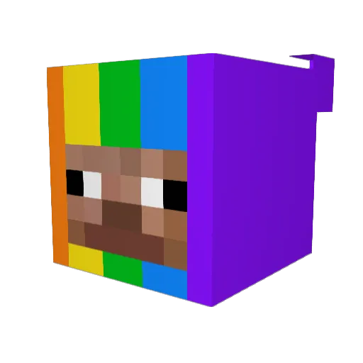 JyyE Minecraft avatar head, 3D render